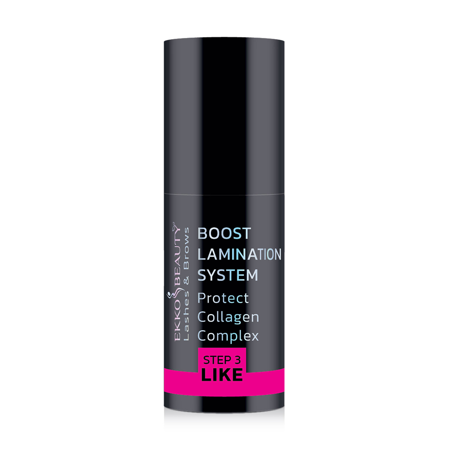Бустер для ламінування брів та вій Ekko Beauty Lash &amp; Brow Boost Lamination System Protect Collagen Complex Step 3 LIKE, 10 мл